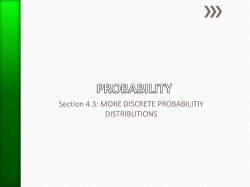 4.3 ppt - Geometric and Poisson Distributions