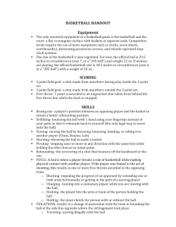 Basketball Handout