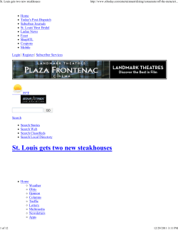 St. Louis gets two new stea