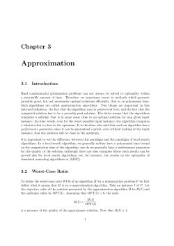 Approximation