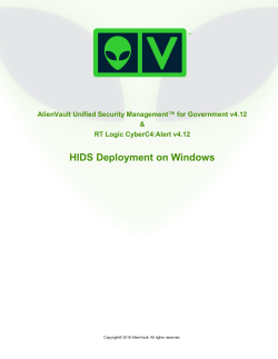 HIDS Deployment on Windows