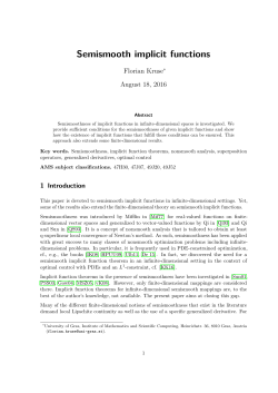 Semismooth implicit functions
