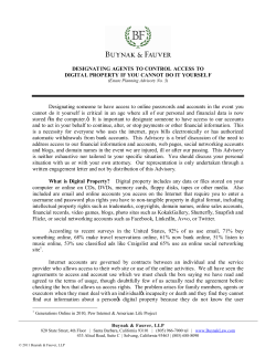 DESIGNATING AGENTS TO CONTROL ACCESS TO DIGITAL