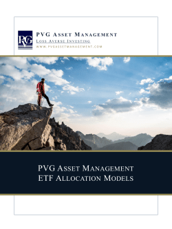ETF Allocation Models Marketing Deck
