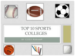Top 10 Sports Colleges - DigitalMediaTools