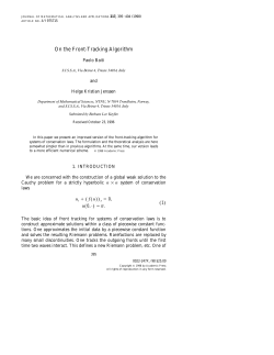 On the Front-Tracking Algorithm