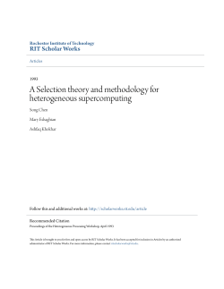 A Selection theory and methodology for heterogeneous