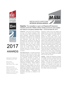 Entry Form - Interior Designers of Alberta