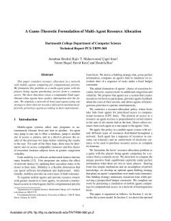 A Game-Theoretic Formulation of Multi