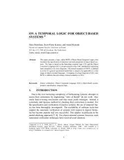 on a temporal logic for object-based systems