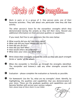 Circle of strengths instructions