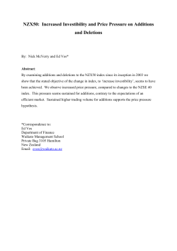 Increased Investibility and Price Pressure on Additions and Deletions