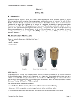 Chapter 5 - Drill Bit