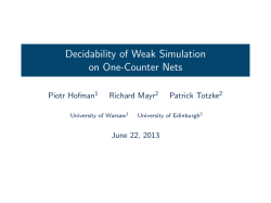 Decidability of Weak Simulation on One-Counter Nets