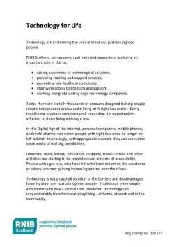 Technology for Life leaflet