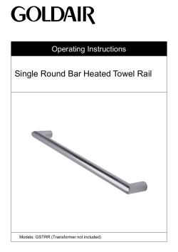 Single Round Bar Heated Towel Rail