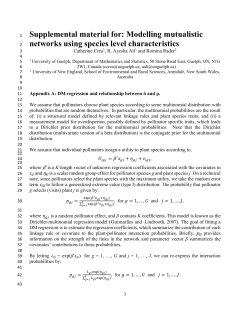 Modelling mutualistic networks using species level