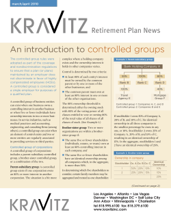 An introduction to controlled groups