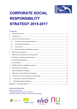 corporate social responsibility strategy 2015-2017