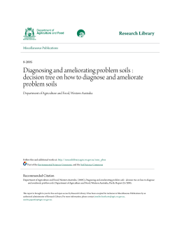 Diagnosing and ameliorating problem soils : decision tree on how to