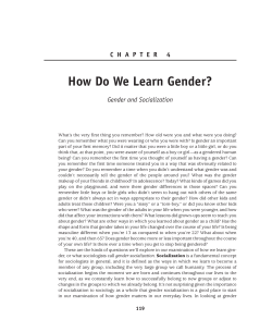 How Do We Learn Gender?