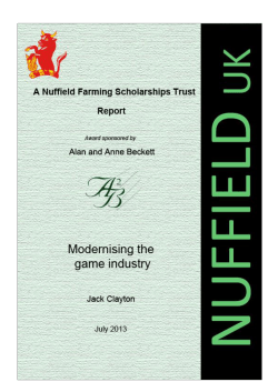 Modernising the game industry