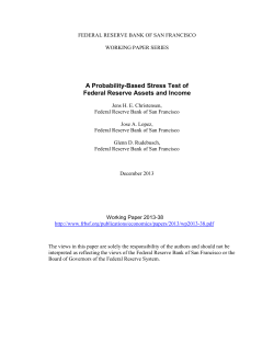 Probability-Based Stress Test of Federal Reserve Assets and