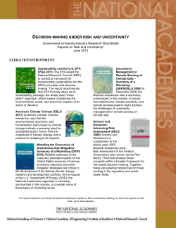 decision-making under risk and uncertainty