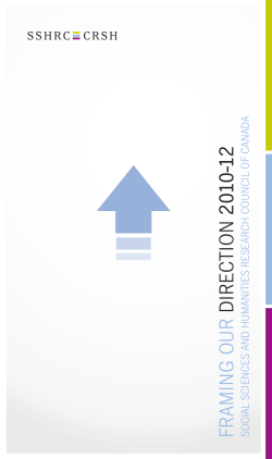 Framing Our Direction 2010-12 - sshrc-crsh