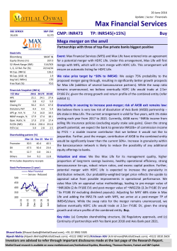 Max Financial Services - Business