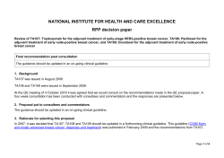 Review decision paper &ndash; December 2016