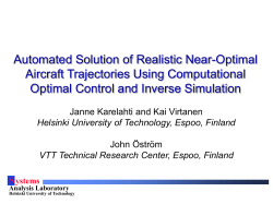 Mach vs. altitude plot S ystems Analysis Laboratory