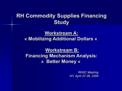 Financing Mechanism Analysis: &ldquo;Better Money&rdquo;