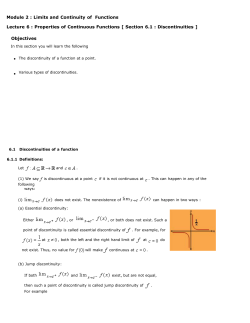 Properties of Continuous Functions