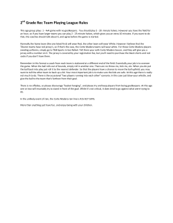 2 Grade Rec Team Playing League Rules