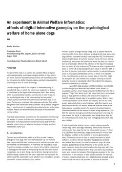 An experiment in Animal Welfare Informatics