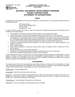 Natural Gas Energy Development Program Round