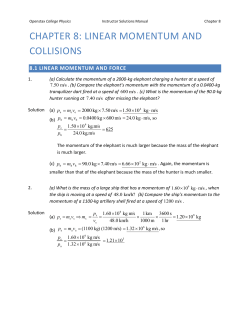 8.6 collisions of point masses in two dimensions
