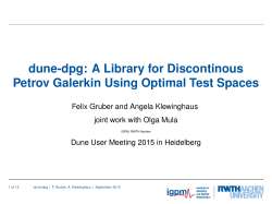 A Library for Discontinous Petrov Galerkin Using Optimal Test Spaces