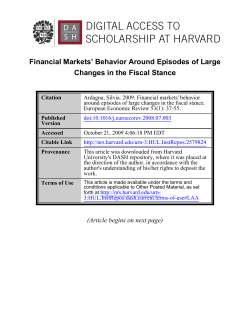 Financial Markets` Behavior Around Episodes of Large