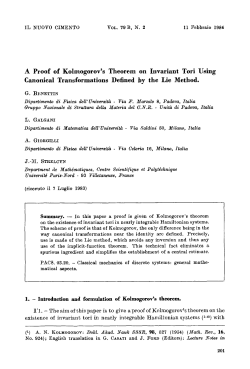 A proof of Kolmogorov`s theorem