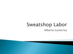 Sweatshop Labor