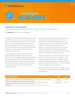 changing the playbook: using benefit and product