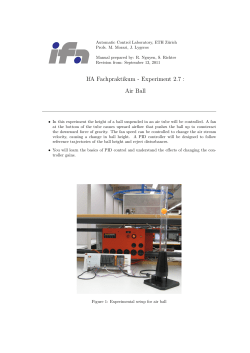 IfA Fachpraktikum - Experiment 2.7: Air Ball