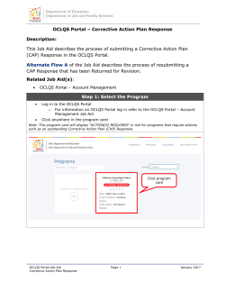 How to Submit a Corrective Action Plan Response