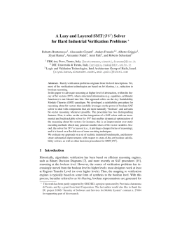 A Lazy and Layered SMT(BV) Solver for Hard Industrial Verification