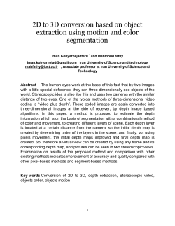 3.2 Motion vector and construction of initial depth map