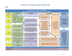 Programme Impact Pathway