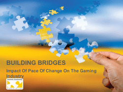 gsa eig building bridges - Gaming Standards Association