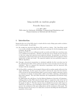 Ising models on random graphs